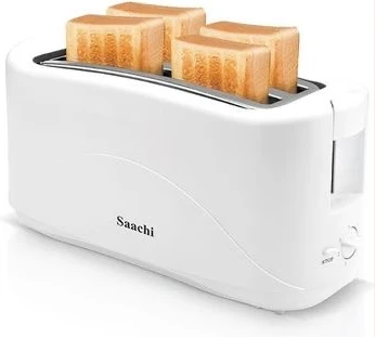Saachi Electric 4 Slices Toaster With Automatic Pop-up/White