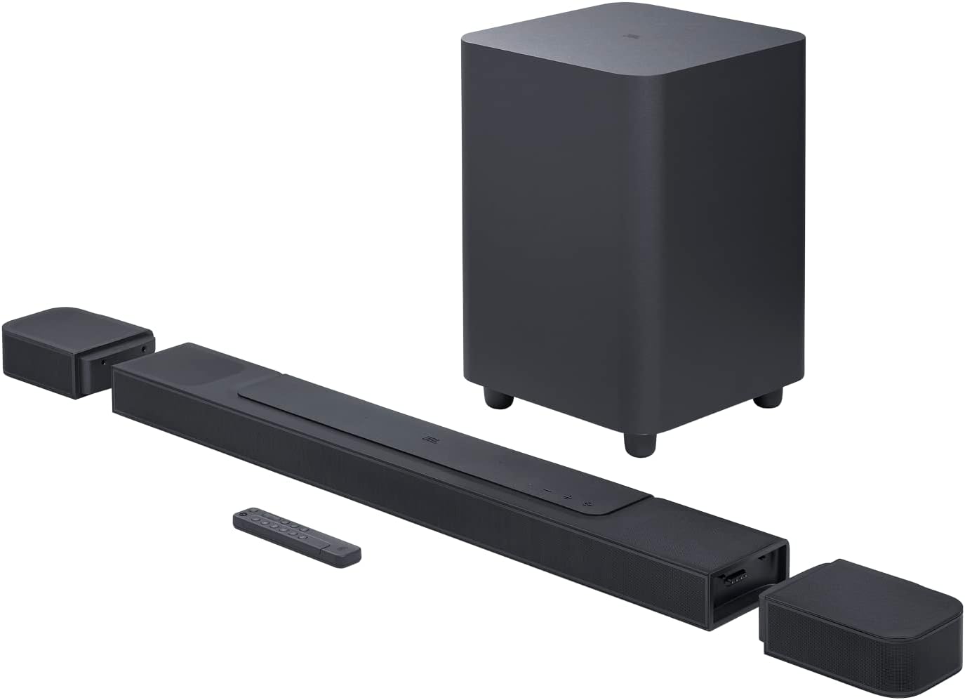 JBL Bar 1000: 7.1.4-Channel soundbar, 880W, with Detachable Surround Speakers, MultiBeam™, Dolby Atmos®, and DTS:X®, Black