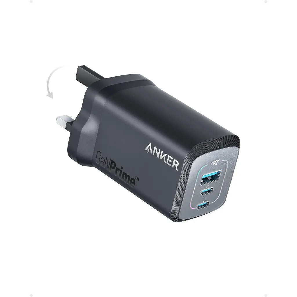 Anker Prime 100W USB C GaN Charger, 3-Port Compact Fast PPS Charger, for MacBook Pro/Air, Pixelbook, iPad, iPhone 16/Pro, Galaxy S23/S22, Note20, Pixel, Apple Watch, and More