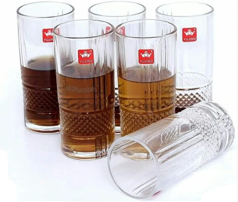 6 Pieces Of Self Design Juice Glasses - Colorless.