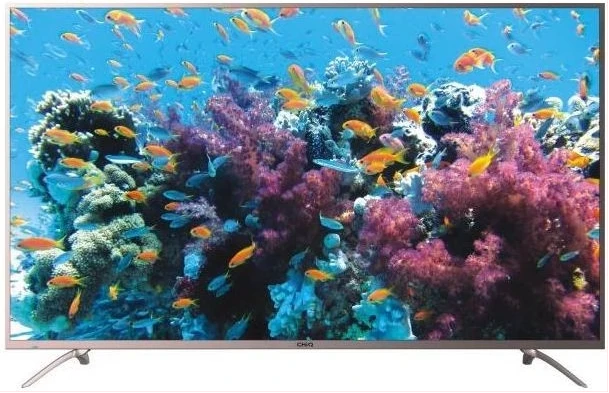 CHiQ 75-Inch 4K UHD Android Smart TV ; Bluetooth, WLAN, USB, HDMI, Youtube, Netflix, Prime Video, Chromecast Built-in, Inbuilt Free To Aie Decoder - Silver Black (3YRs WRTY)