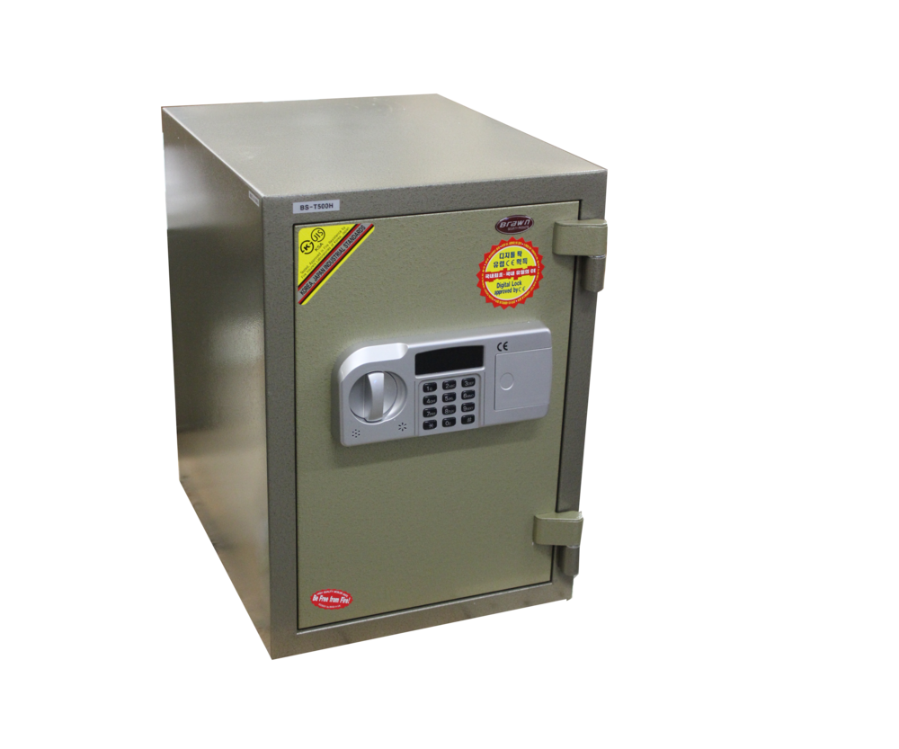 Universal Fireproof Home Safe For Money And Valuables BS-T500 - Grey (Made in S. Korea)