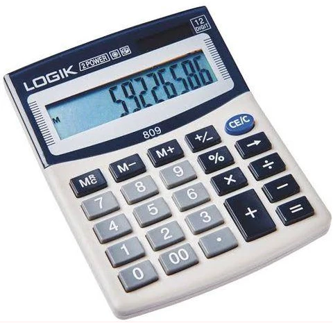 Logik Calculator 12 Digit Large - Black