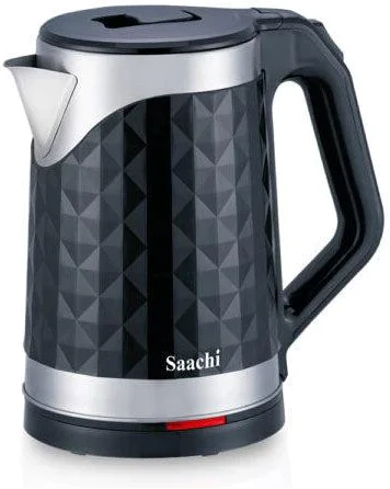 Saachi Stainless Steel Electric Kettle 2L NL-KT-7747- Silver & Black