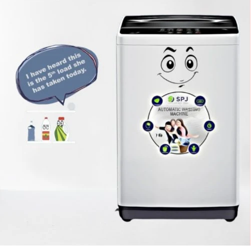 SPJ 7kg Top Loader Washing Machine - Silver