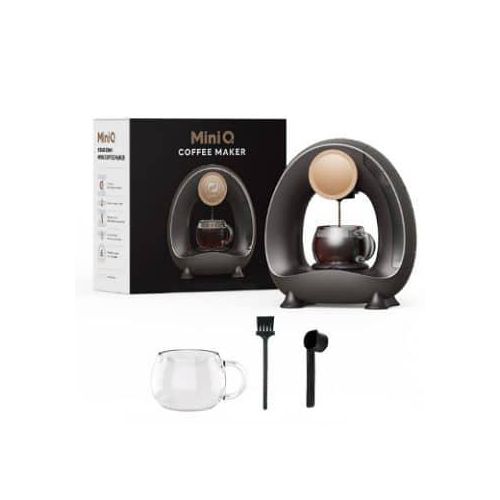 MINI Q Automatic Coffee Maker Portable Constant Temperature Americano Coffee Machine Compatible With Coffee Powder & Tea Home Office Cafeteria For Home 240ml Water Tank Coffee Drip