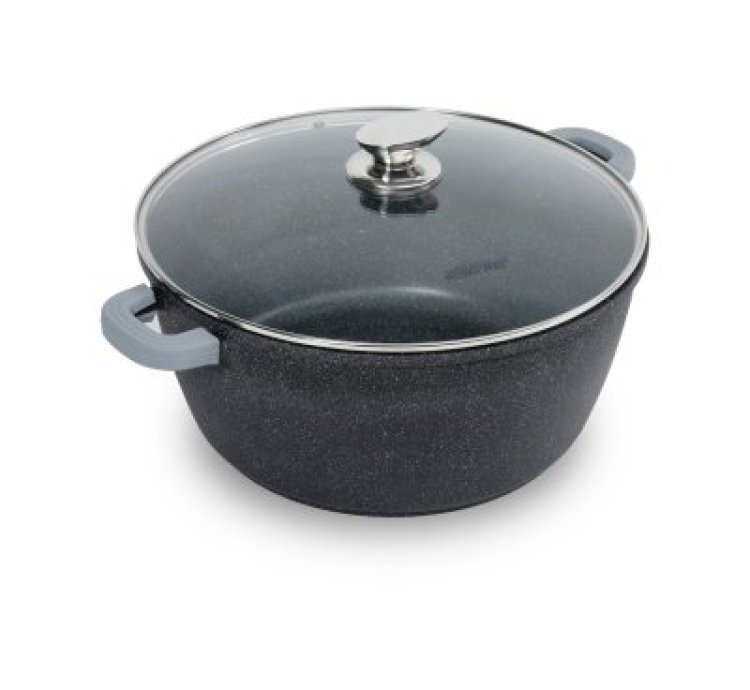 Homeway Marble Casserole Die Cast Aluminium 36cm- HW3469