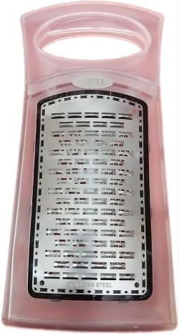 Multi Function 3 Blade Grater For Vegetables Potato Shredder Cheese Cutter - Silver.