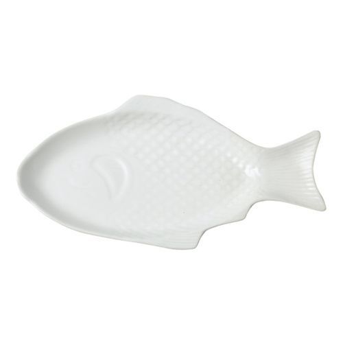 15 Inch Steak, Fish Plate Tray Dinner Platter, Bowl- White