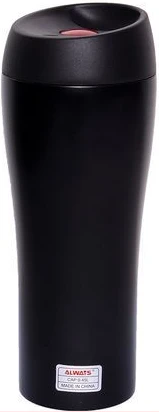 Always Stainless Steel Travel Mug, 450ml - Black