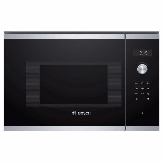 Bosch 20L Series 6 BFL524MS0B Built-In Grill Microwave, 20 L, 800 W, Touchscreen