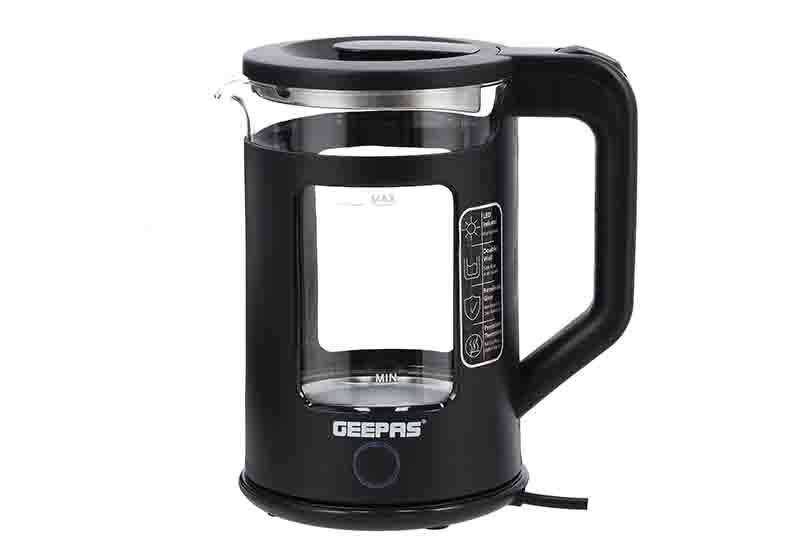 Geepas Double Layer Glass Kettle, 1.7 Ltr Capacity, GK38049