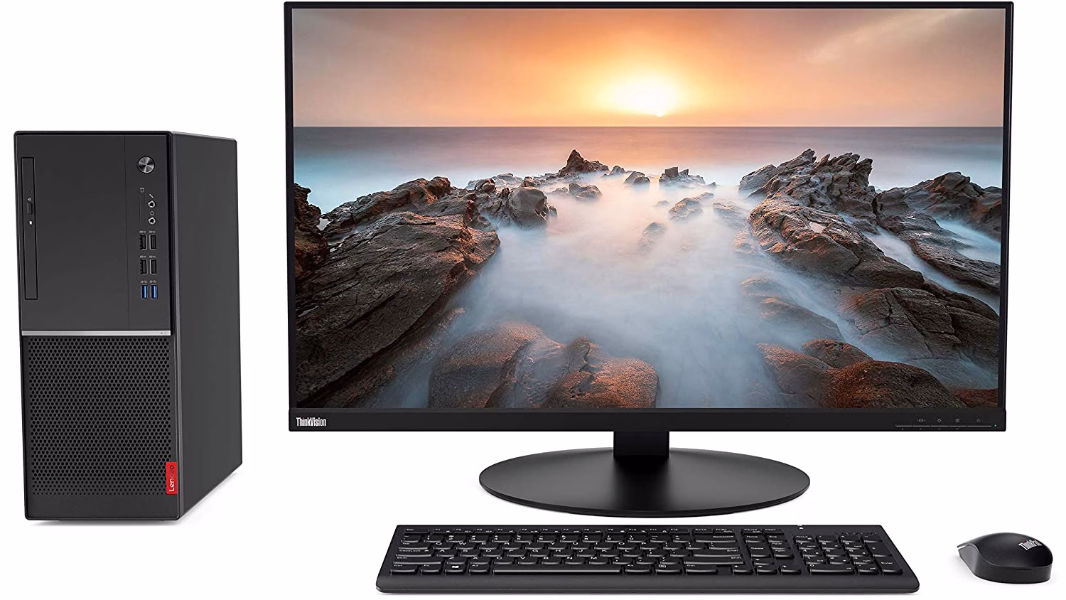 Lenovo V530 Intel 9th Gen Core i3 Tower Desktop (4GB RAM/ 1TB HDD/DOS/Black)