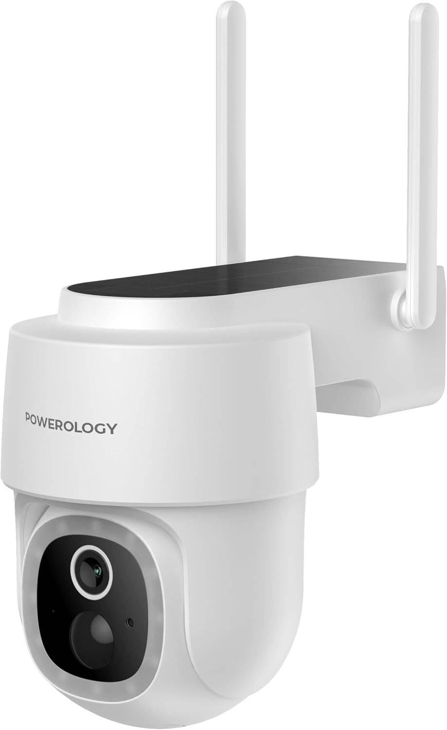 Powerolgoy Built-In Solar Pan & Tilt Outdoor Camera - White