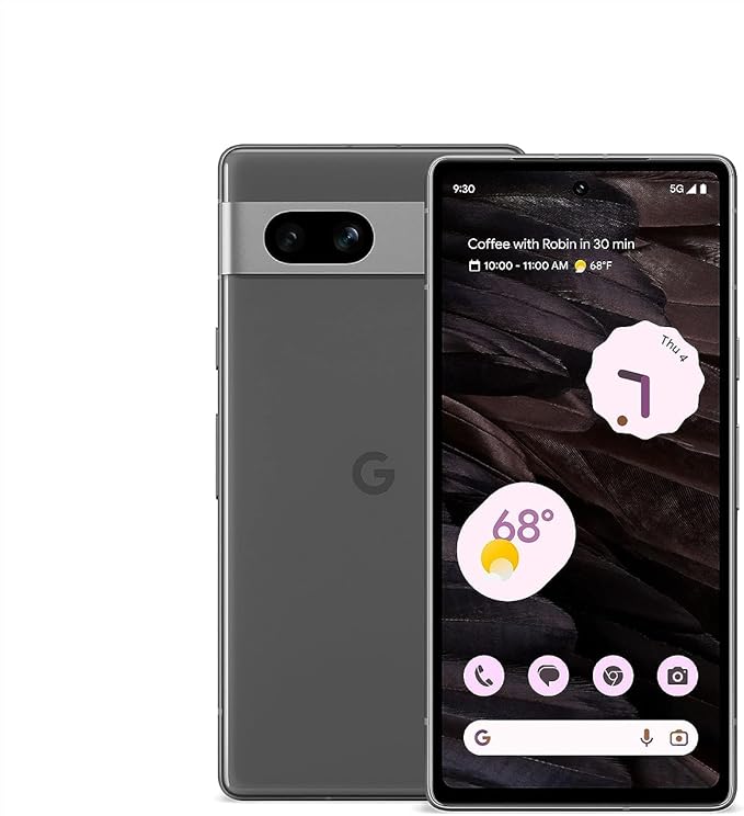 Google Pixel 7a 128GB, Wide Angle Lens, 24-Hour Battery, Advanced Camera, Fast Charging, Water Resisitant, Long Batttery Life, Dual Sim-card Slots, Advanced Security Features