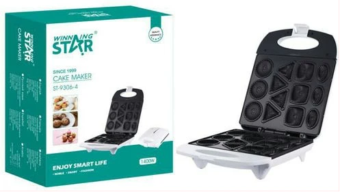 Winningstar Cake Maker Mould Pan, Sandwich, Snack Maker-White