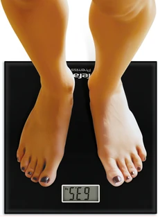 Tefal Premis Electronic Bathroom Scale PP1400V0, maximum 150 Kilo Capacity - Black