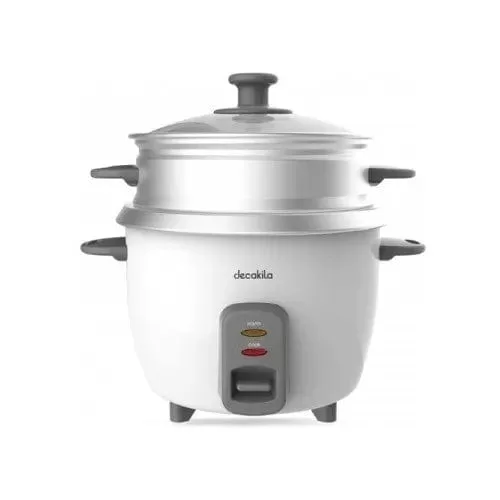 Decakila 0.6L Rice Cooker w/ Steam Basket, KEER020W