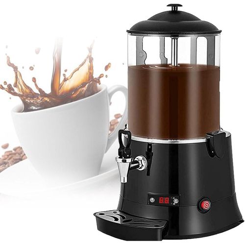 10 Litre Commercial Hot Chocolate Melter Machine Hot Chocolate Dispenser Warmer With Stirring Function And Adjustable Temperature Digital LED Display, For Heating Chocolate, Coffee Soybean Milk, Juice