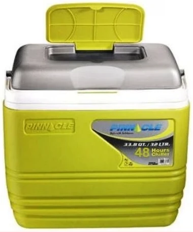 Pinnacle Insulated Water Cooler Ice Chiller Box 10L,Lemon Green