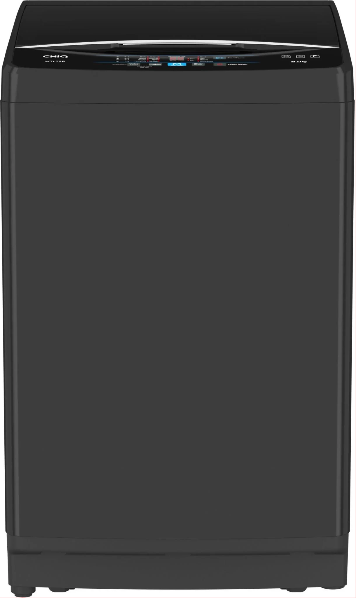 CHiQ 8kg Top Load Washing Machine Fully Automatic (Grey) (3YRs WRTY)