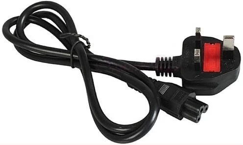 3 Pin Power Cable For Laptop- 1.5M - Black
