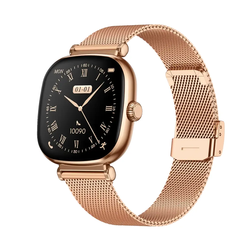 GREEN LION Princess Smart Watch with AMOLED Display and Extra Strap / Customizable Dials / Always-on display / Music Control / Raise Wrist Wake Screen / Volume Control / Remote Camera / Sleep Monitori