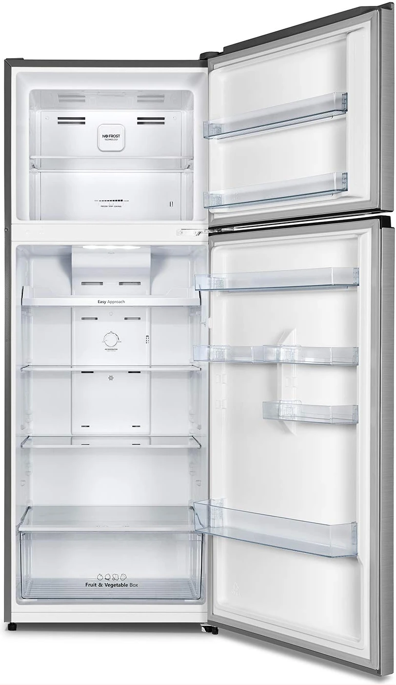 Hisense 599 Litre Fridge RT599N4ASU; Double Door Frost Free Top Mount Freezer Refrigerator - Silver
