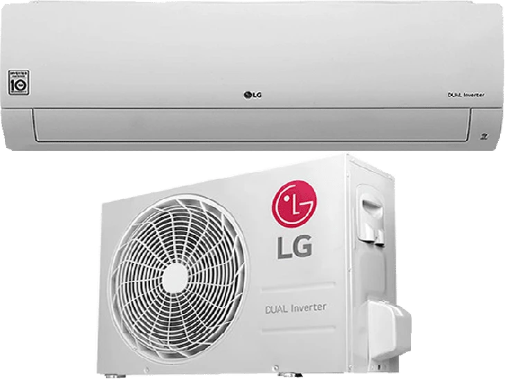 LG 9000 BTU Wall Spilt Inverter Air Conditioner, 9K, R410A Gas - White