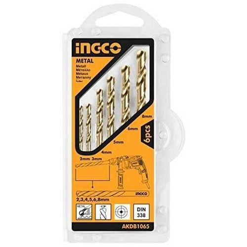 INGCO 6 Pcs HSS Twist Drill Bits Set AKDB1065