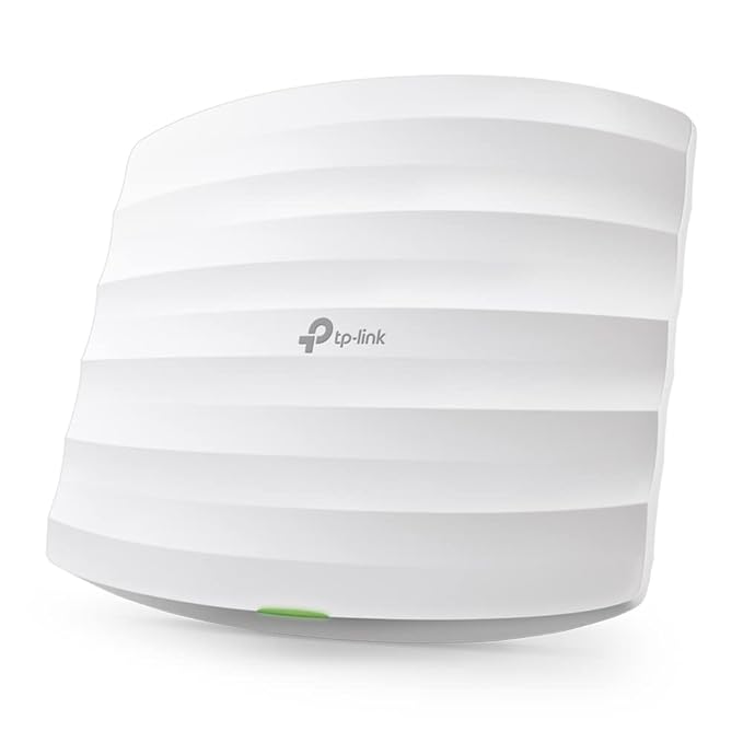 TP-Link Omada EAP110-Indoor, 300Mbps Wireless, N Ceiling Mount Access Point, Supports Passive PoE, Free PoE Injector, Long Range Coverage, Secure Guest Network, Centralized Management