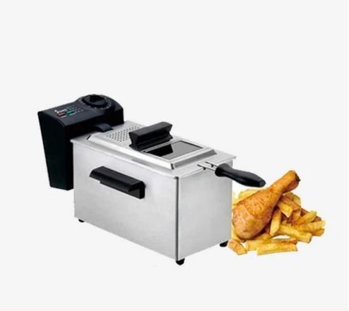 3.5 Litres Electric Stainless Steel Deep Fryer - Silver,Black