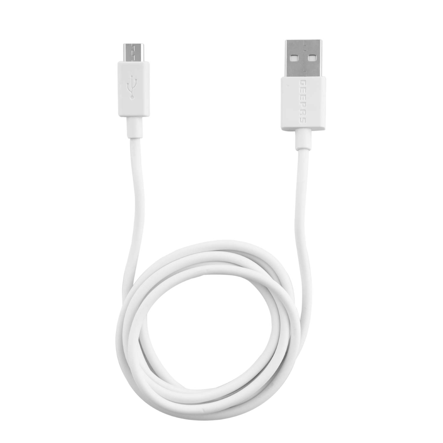 Geepas Micro USB Charging Data Cable, GC1962, White