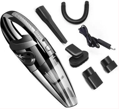 Portable Auto Home, Car Vacuum Cleaner Dust Busters , Hand Vacuum Cordless Rechargeable Low Noise Wet and Dry Use -Black