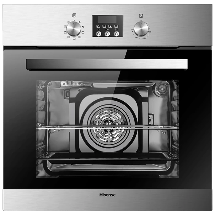 Hisense 60cm Built-in Oven Vith Fan, Digital Display (HBO60103) -Silver (3YRs WRTY)