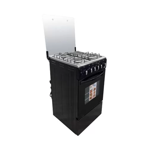 ADH 3 Gas Burner With 1 Electric 50X50 Standing Gas Cooker AGC- 531GE – Black