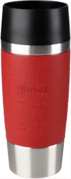 Tefal Grande Portable Leakproof Thermal Travel Mug 0.36-Litres, 360 Drinking Edge K3084114, Hot & Cold