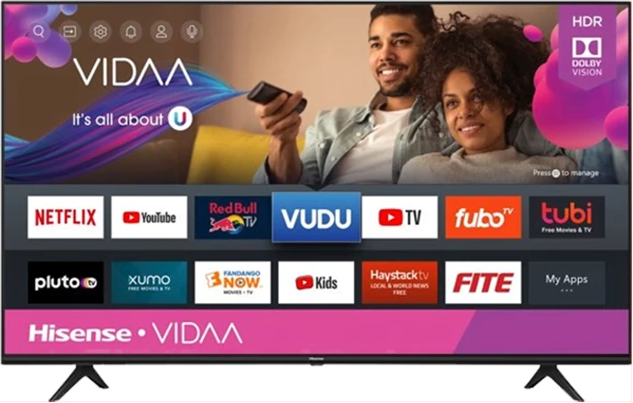 Hisense 40-inch Smart Full HD VIDAA TV, With Built-in WiFi, Chromecast, and Free-to-air Receiver (3YRs WRTY)