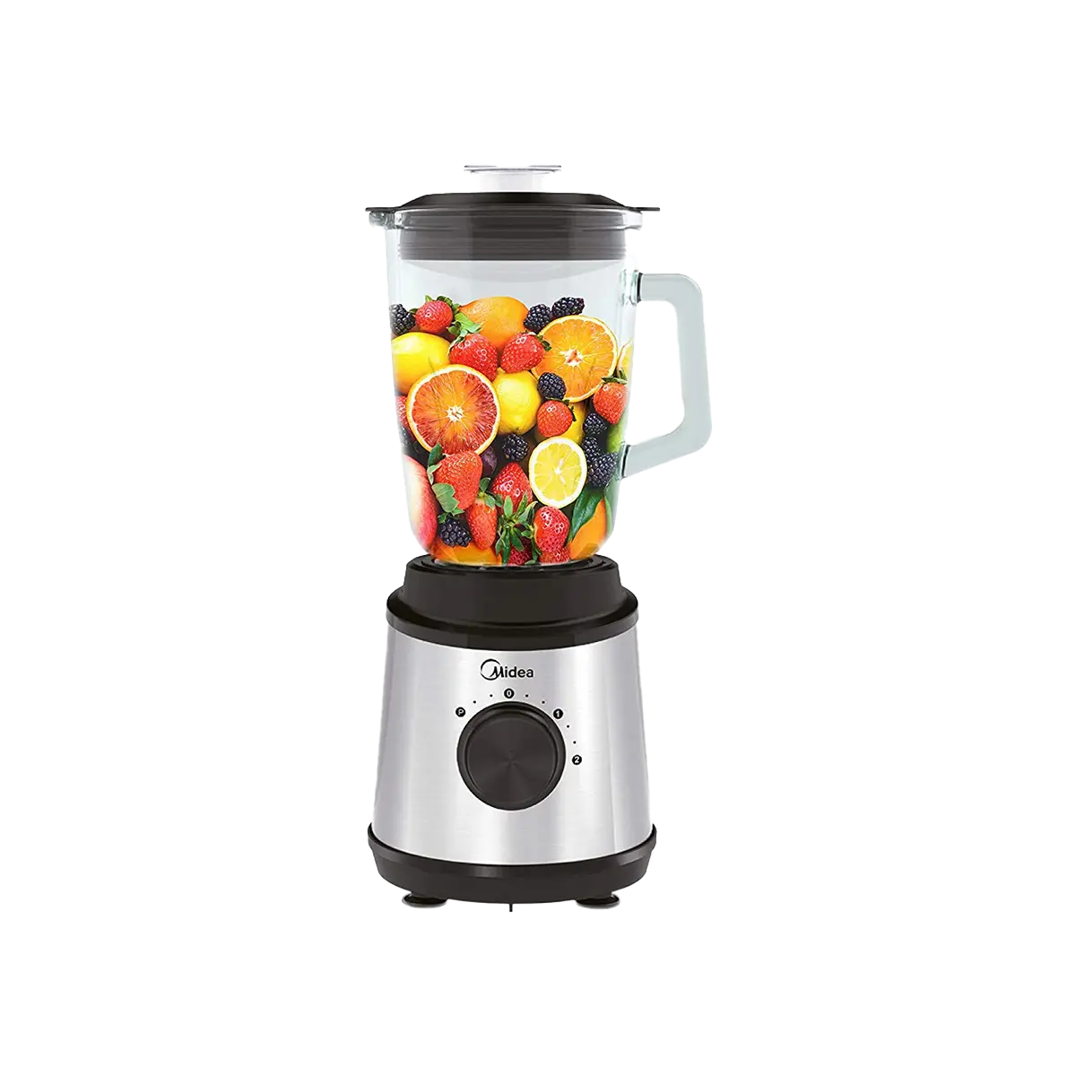 Midea 1.5L Glass Jar Blender MJ-BL6006W, 600W, Ice Crush Function, Detachable Blade, 2 Speeds With Pulse Function