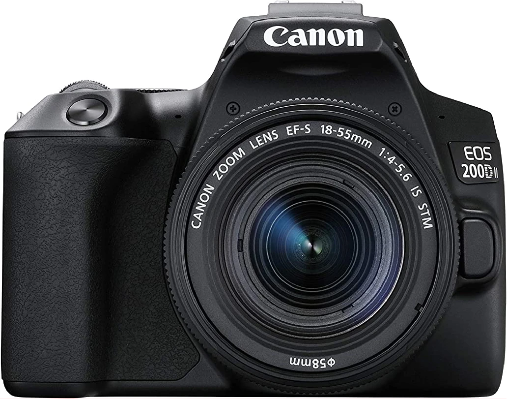 Canon EOS 200D II 24.1MP Digital SLR Camera + EF-S 18-55mm f4 is STM Lens (Black)