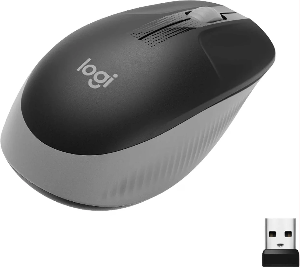 Logitech Wireless Mouse M190 - Black/Grey