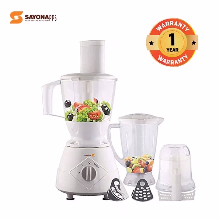 Sayona 7 in 1 Blender/Food Processor 5.0 Litre - White
