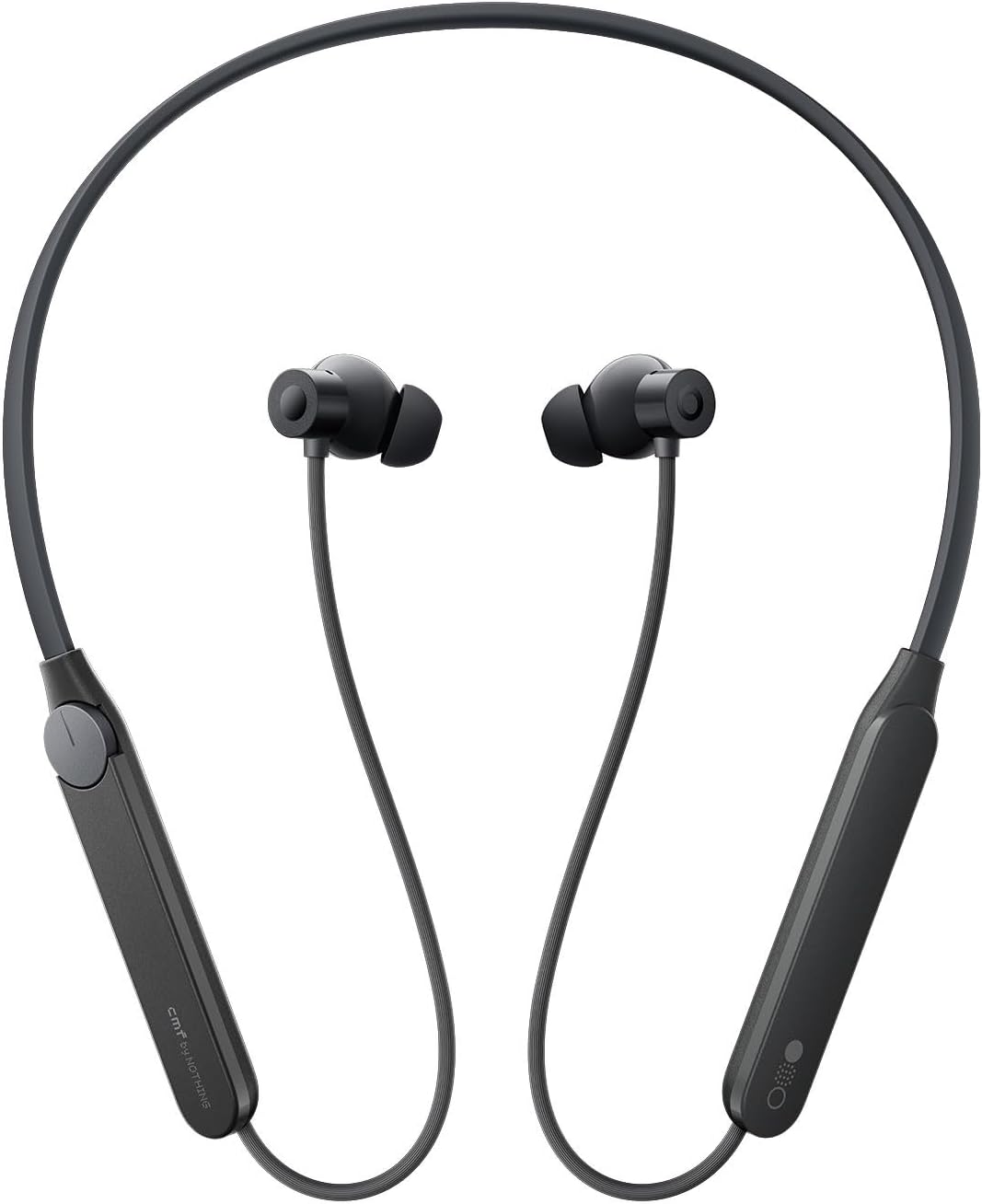 CMF BY NOTHING NECKBAND Pro Bluetooth headphones,50dB Hybrid Active Noise cancelling earbuds with 5 HD Mics,IP55 BT5.3 37Hours long play time Dual Device connection neckband headphones-Dark Grey