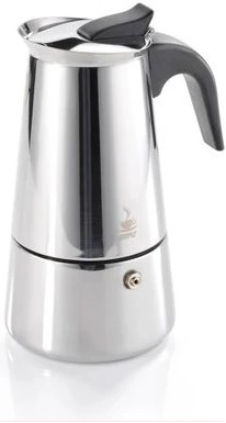 Espresso Maker Emilio For 6 Cups, Stainless Steel- Silver