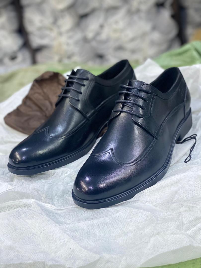 Men's Clark Leather Oxfords - Black