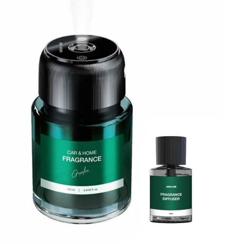 Green Lion Car Fragrance Perfume Air Diffuser Humidifier Aromatherapy 2 in 1 Bottle 3 Spray Modes 5 hour Working 160ml Capacity Air Freshener Multi-Mode Adjustable Essential Oil