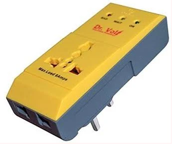 Dr. Volt Fridge Guard IQ-FP6UK; 180-255V, 6 Amps, Power Surge Protector - Blue/Yellow
