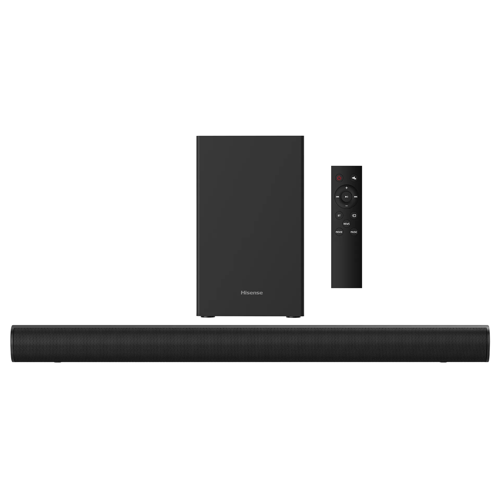 Hisense HS1800 2.1 Ch 140W Sound Bar with Wireless Subwoofer - DTS Virtual X, Dolby Audio, Ezplay, 6 EQ Modes, HDMI ARC, Bluetooth 5.3 (3YRs WRTY)