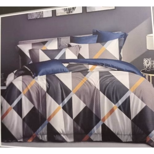 Egyptian Duvet Cover 1Bedsheet & 2 Pillowcases - Multi Coloured Brown