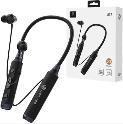 Bluetooth Wireless Earphone Headset Neckband With Long Lasting Playtime 60 Hrs, Smart Voice Assistant, Dual Pairing, Fast Charge, Sweat & Splash Proof, Best for Gaming, Running, Workout